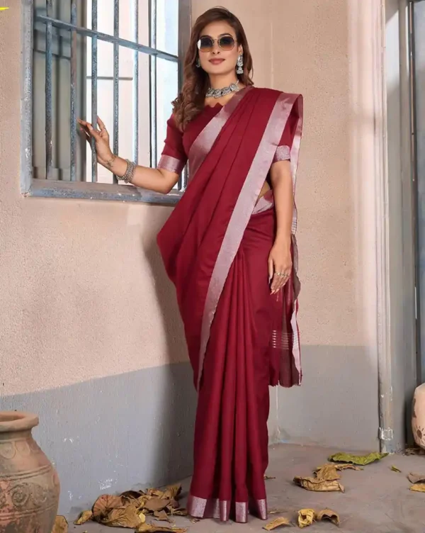 Linen Saree-4 options - Image 2