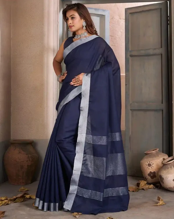 Linen Saree-4 options - Image 4
