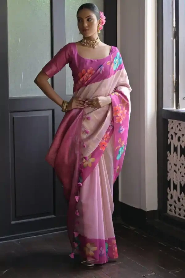 Banarasi soft silk sari-4 options