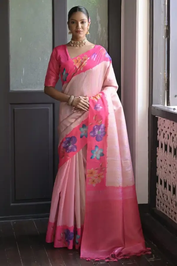 Banarasi soft silk sari-4 options - Image 4