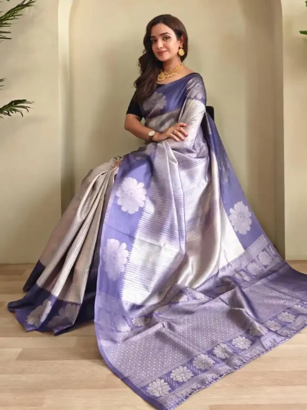 kanjivuram silk sari-6 options - Image 5