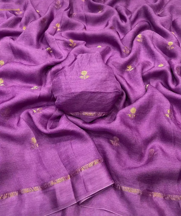 khadi silk sari-6 options - Image 3