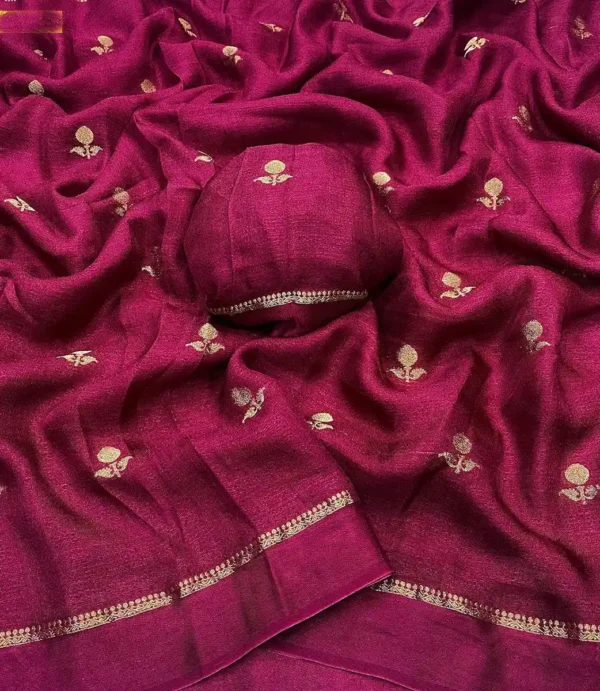 khadi silk sari-6 options - Image 5