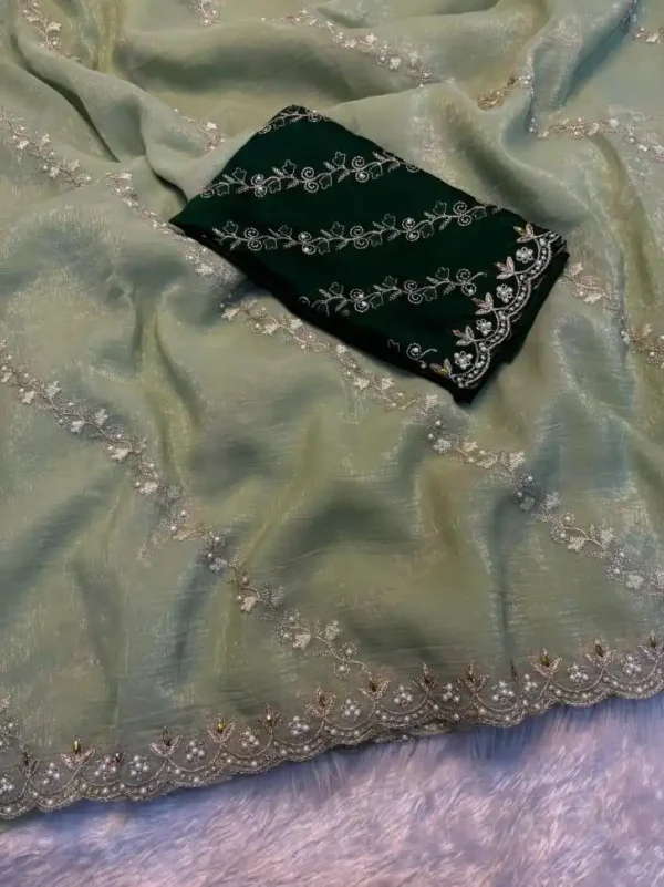 Chiffon Silk Sari-4options - Image 4