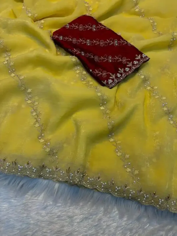 Chiffon Silk Sari-4options - Image 5