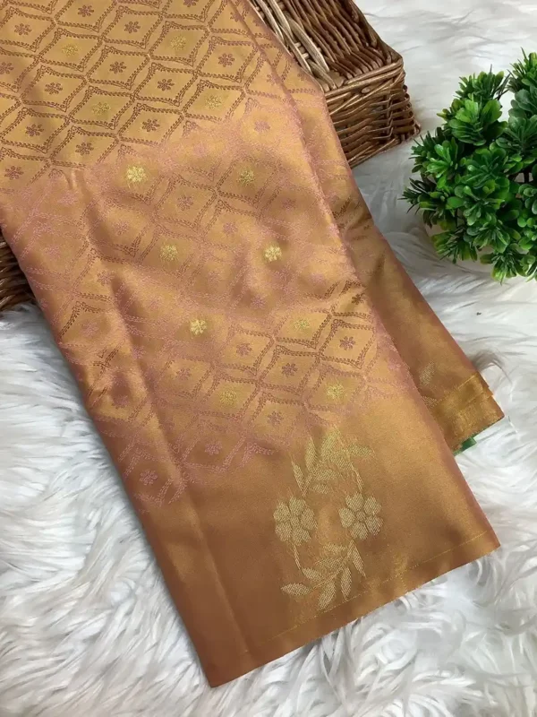 Kanjivuram silk sari 13 options - Image 9