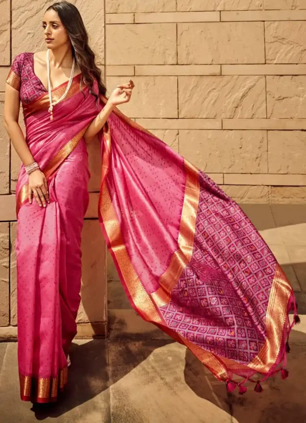 Khadi  silk sari-3 options