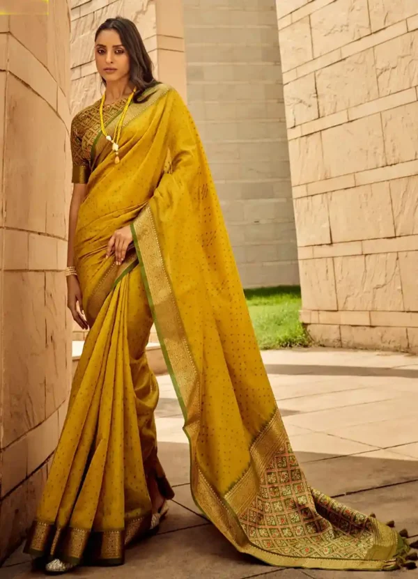 Khadi  silk sari-3 options - Image 4