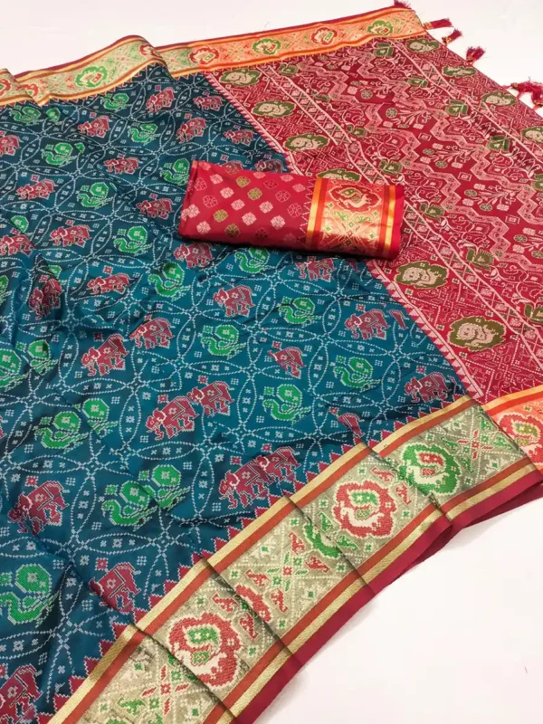 Patola Silk Sari-10 sari - Image 5