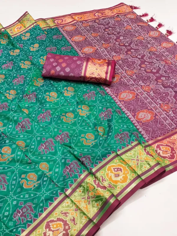 Patola Silk Sari-10 sari - Image 8