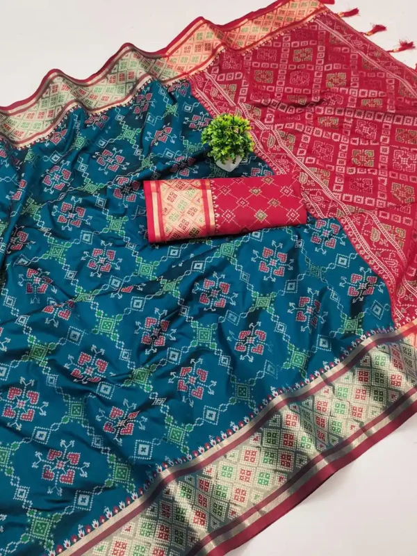 Patola Silk Sari-10 sari - Image 10