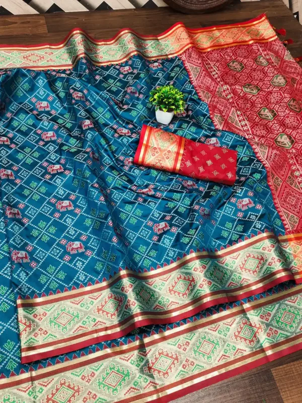 Patola Silk Sari-10 sari - Image 2