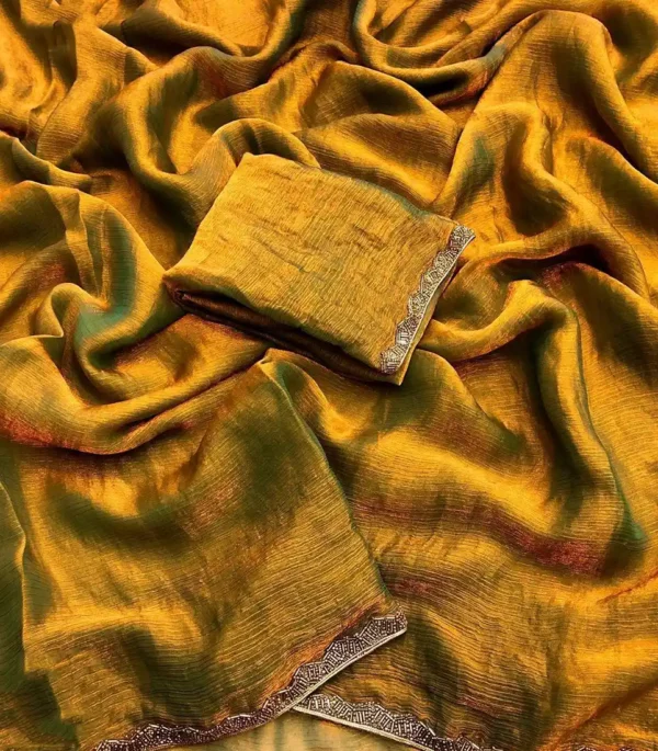Space silk saree