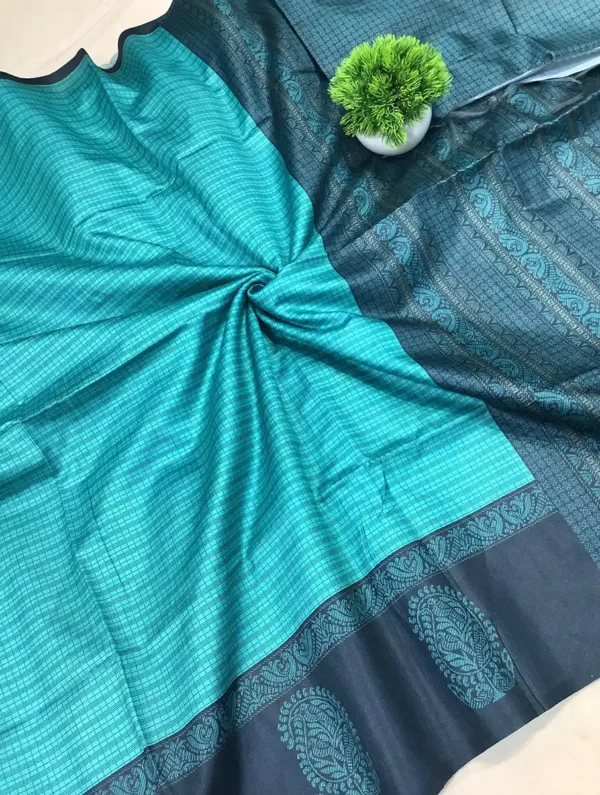 Chanderi silk sari-7options - Image 4