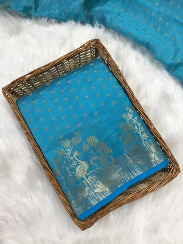 Tussar Silk Sari-4 options - Image 2
