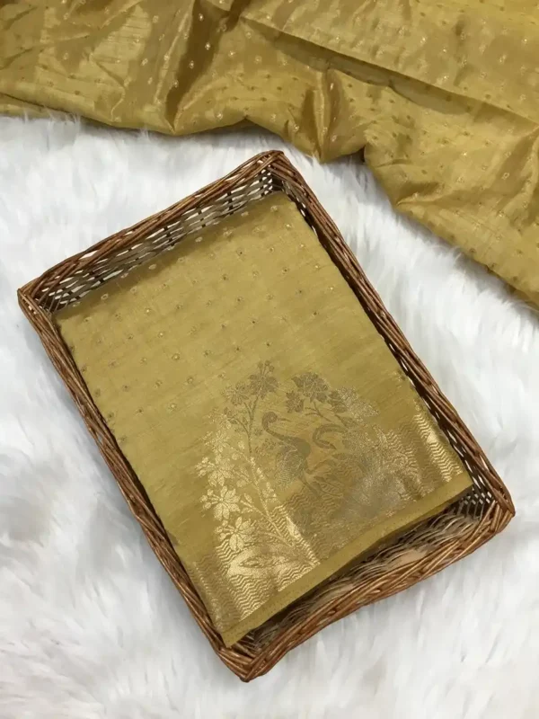 Tussar Silk Sari-4 options - Image 4