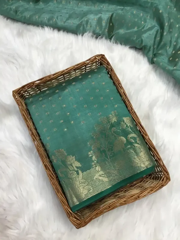 Tussar Silk Sari-4 options - Image 5
