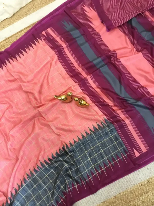 Crape Silk Sari- 6 options - Image 3