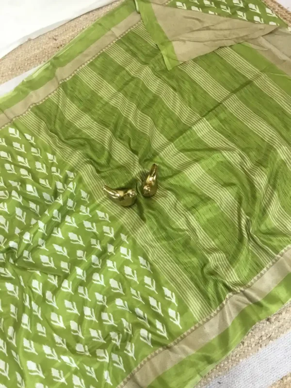 Crape Silk Sari- 6 options - Image 7