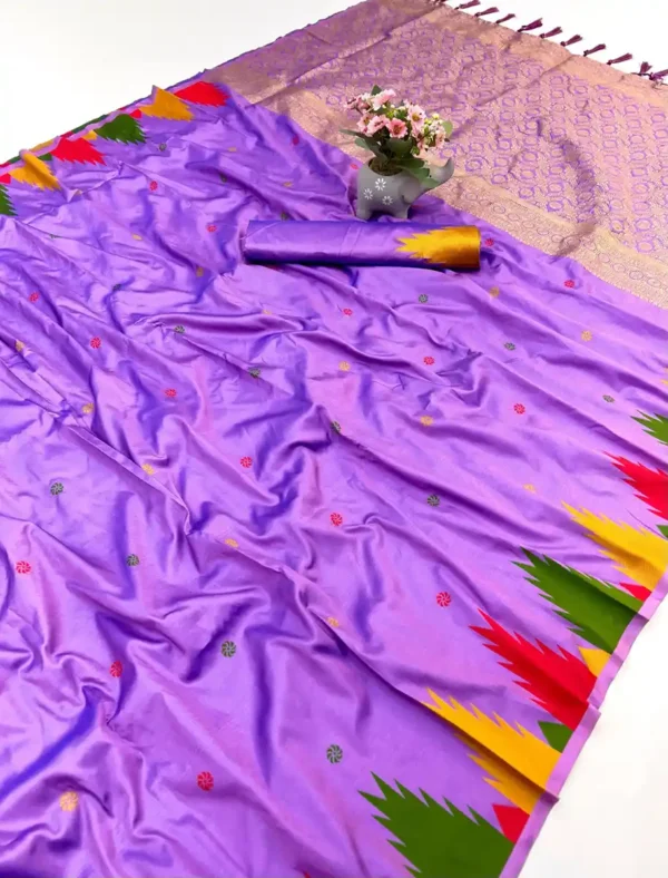 Soft silk two tone sari-8options - Image 4