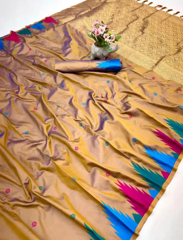 Soft silk two tone sari-8options - Image 6