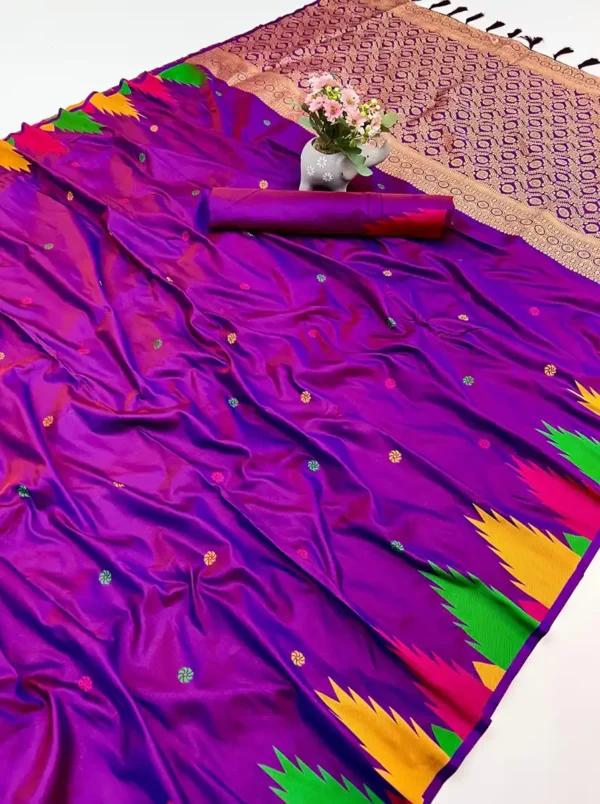 Soft silk two tone sari-8options - Image 7