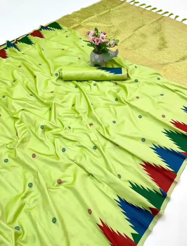 Soft silk two tone sari-8options - Image 9