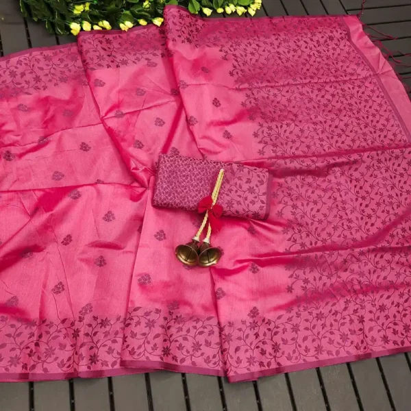 Khadi Raw Silk sari-8 options - Image 7