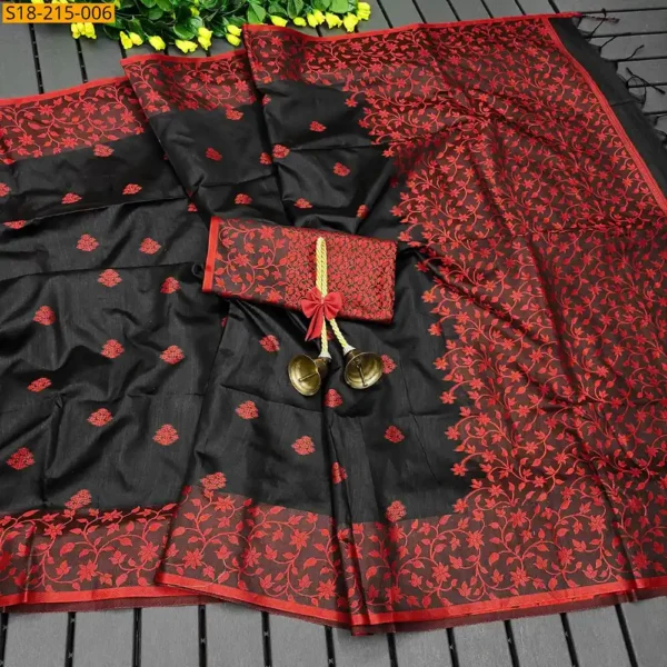 Khadi Raw Silk sari-8 options - Image 2