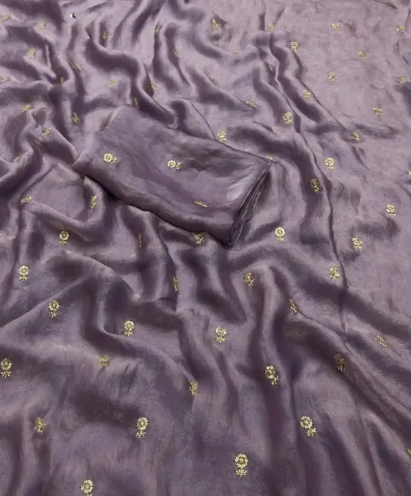 Space silk satin sari(7option) - Image 3