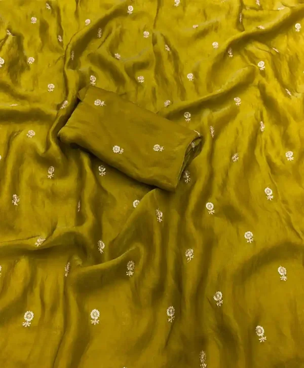 Space silk satin sari(7option) - Image 7