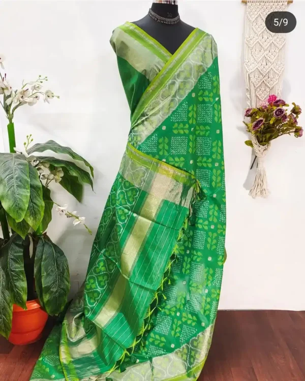 Bandhej soft Tussar silk saree options - Image 2