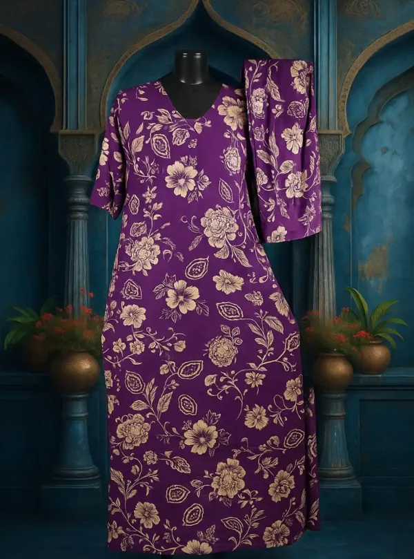 Floral Rayon Coord Set