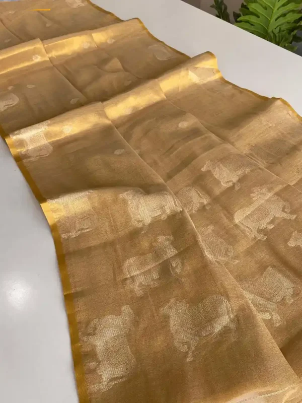 2JULY- zari tissue weaving Sari-options - Image 3