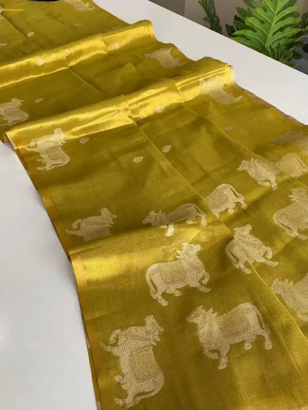 2JULY- zari tissue weaving Sari-options - Image 4