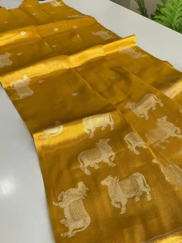 2JULY- zari tissue weaving Sari-options - Image 5
