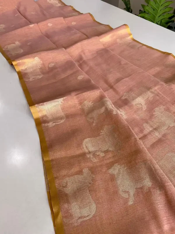2JULY- zari tissue weaving Sari-options - Image 8