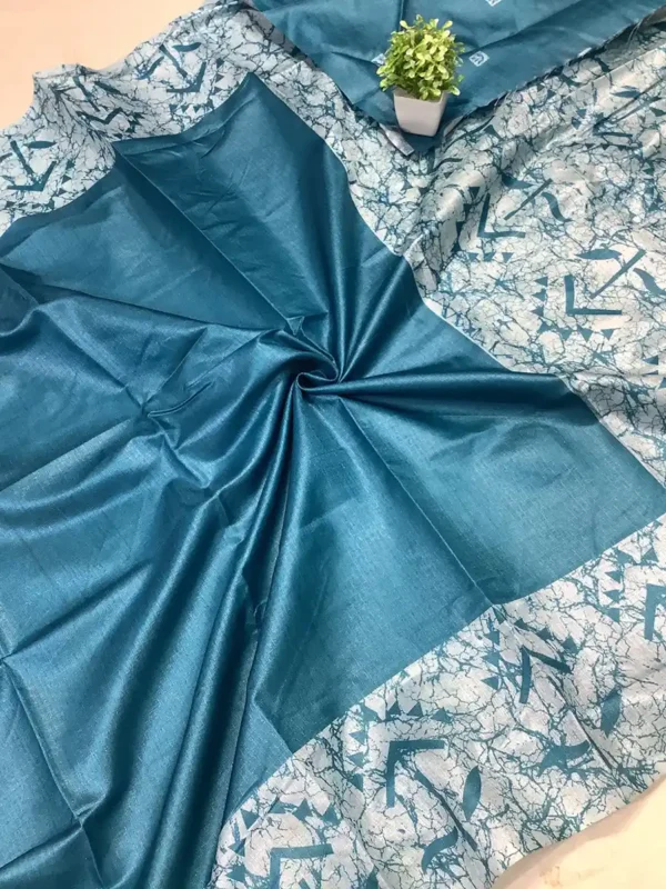 4 July-Linen cotton printed sarees-options - Image 13