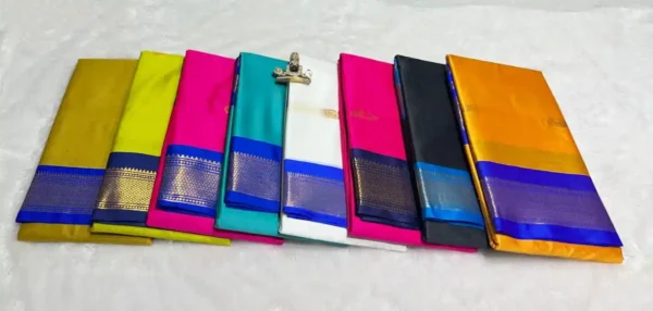 5 July-Cotton Silk Sari- Multiple options - Image 3