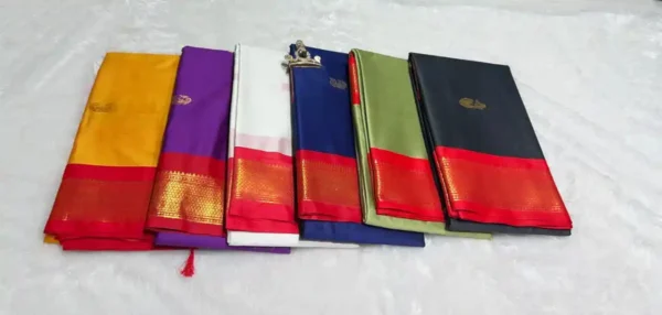 5 July-Cotton Silk Sari- Multiple options - Image 6