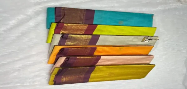 5 July-Cotton Silk Sari- Multiple options - Image 8