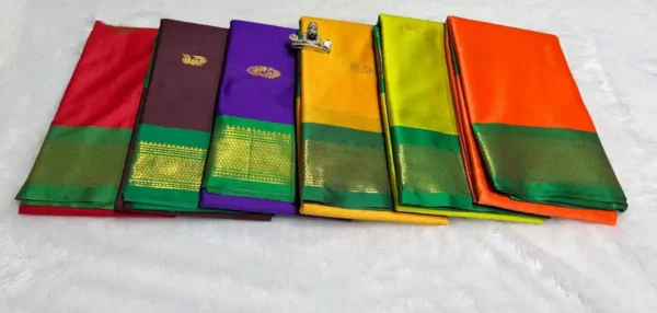 5 July-Cotton Silk Sari- Multiple options - Image 9