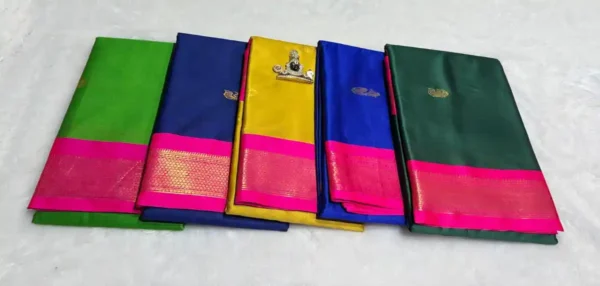 5 July-Cotton Silk Sari- Multiple options - Image 10