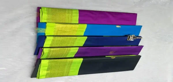 5 July-Cotton Silk Sari- Multiple options - Image 11
