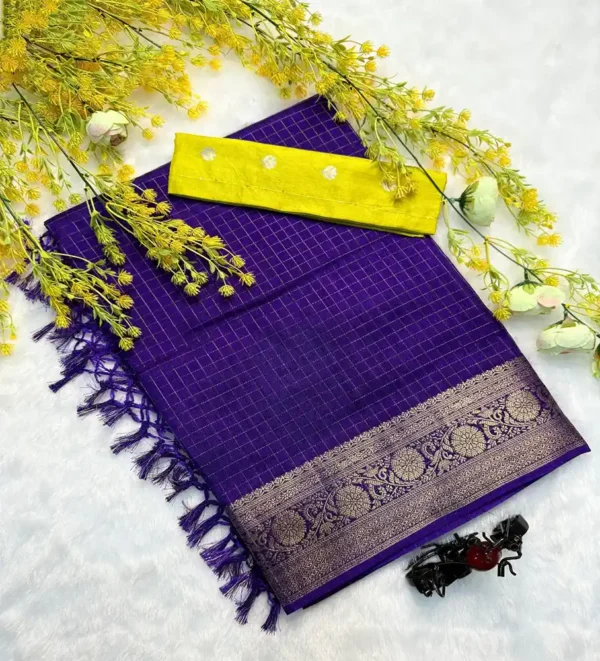 6July-Dola silk saree - Image 3