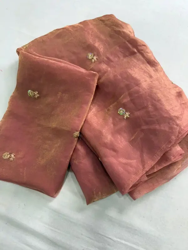 12July-Satin dual shade sari-options - Image 7
