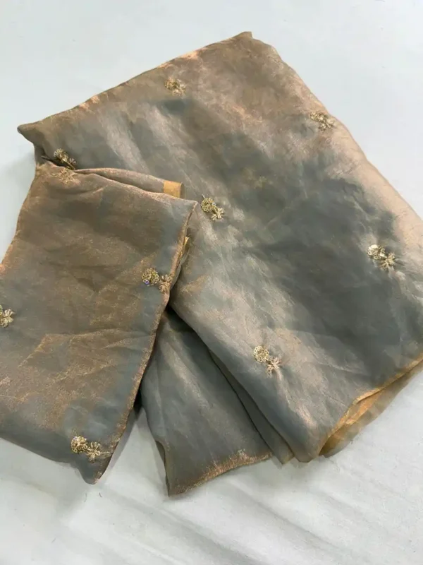 12July-Satin dual shade sari-options - Image 6