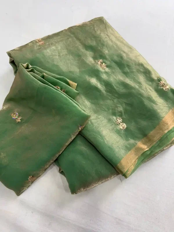 12July-Satin dual shade sari-options - Image 3