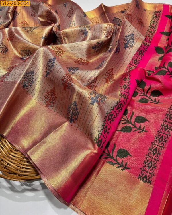 13July-Banarasi tissue soft silk Sari-options - Image 3