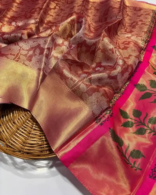 13July-Banarasi tissue soft silk Sari-options